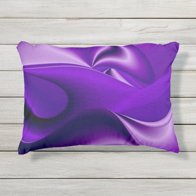 Coussin D'extérieur Rêves arc-en-ciel à fleurs violettes (Devant)