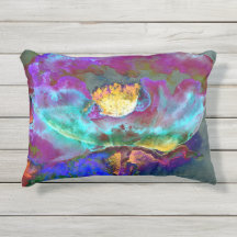 Romantique élégant violet turquoise peinture de fl