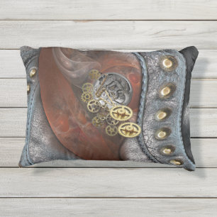 Coussin D'extérieur Roues du temps en cuir