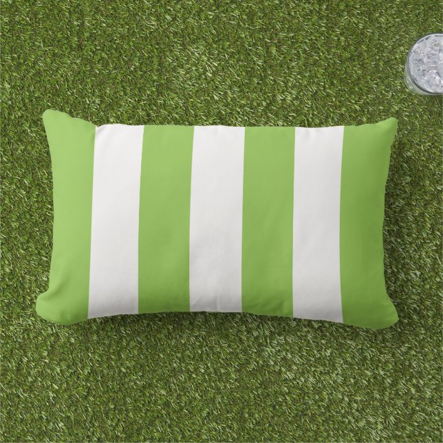 Coussin D'extérieur Simple classique Chaux Vert Bandes Cabana (Herbe)