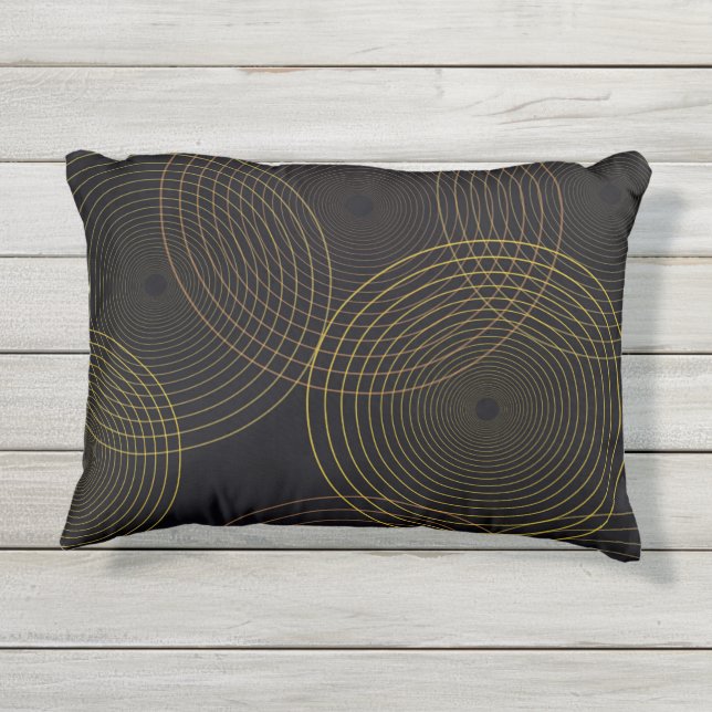 Coussin D'extérieur Simple, moderne, cool, tendance en fin de ligne ce (Dos)