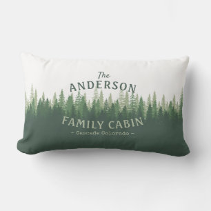 Coussin D'extérieur Situation du Cabine familial Pine Tree Forest
