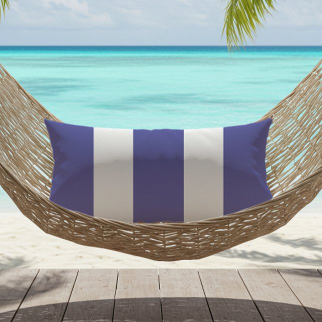 Coussin D'extérieur Stripes Blue White Cabana (Créateur téléchargé)