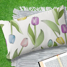 Coussin D'extérieur Tulipe colorée moderne à l'extérieur