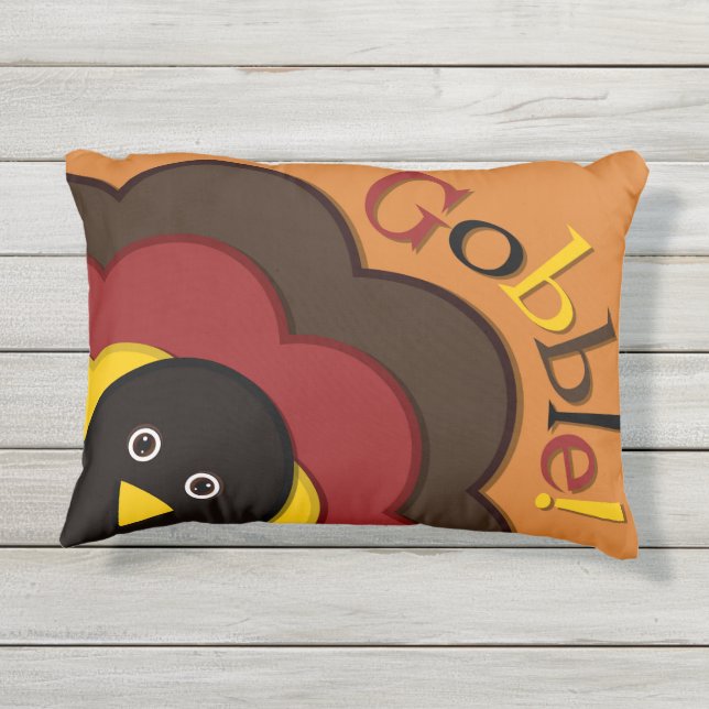 Coussin D'extérieur Turc caché de Thanksgiving (Dos)