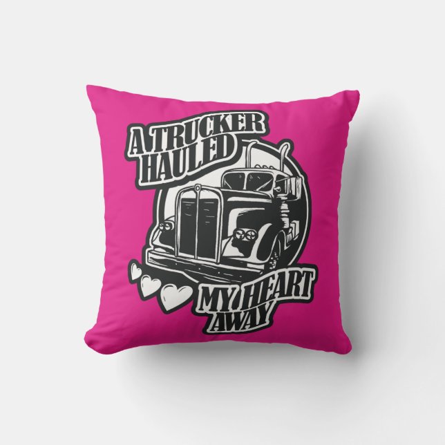 Coussin D'extérieur Un Trucker M'A Éloigné Du Coeur (Recto)