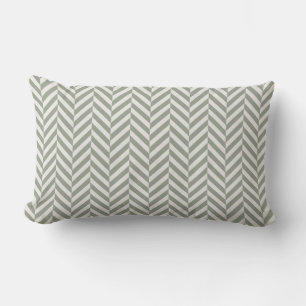 Coussin D'extérieur Vert sauge herringbone géométrique extérieur