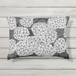 Coussin D'extérieur White hydrangea