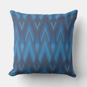 Coussin D'extérieur Zig Zag Bleu