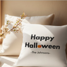 Coussin d'Halloween minimaliste moderne - Personna