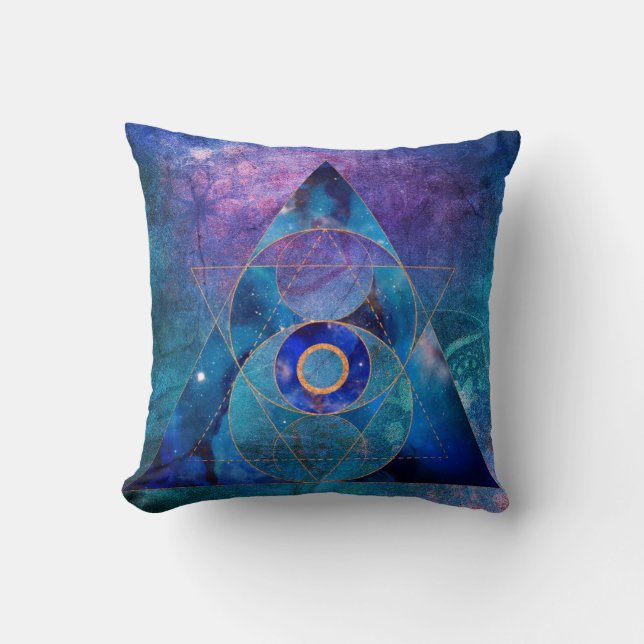 Coussin Dharma Géométrie Sacrée Jeu d'oreiller (Recto)