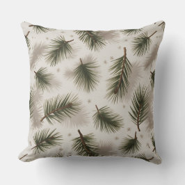 Coussin d'hiver moderne Snowflake - Neutre