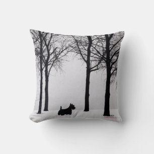 Coussin d'hiver Scottish Terrier