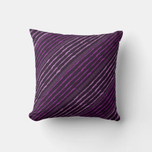 Coussin Diagonales violettes Lancer l'oreiller