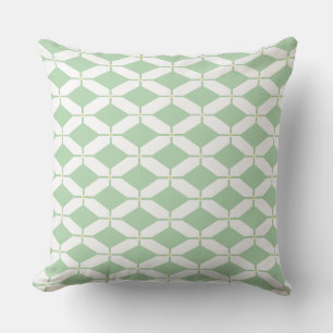 Coussin Diamant vert de chaux cool