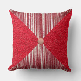 Coussin Diamants et chèques dans l'oreiller à lancer rouge