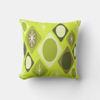 Coussin Diamants Ovales Starburts Chartreuse