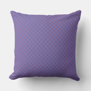 Coussin Diamond Shaped Red Heart & Line Art
