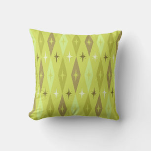 Coussin Diamonds Stars Chartreuse, 1950