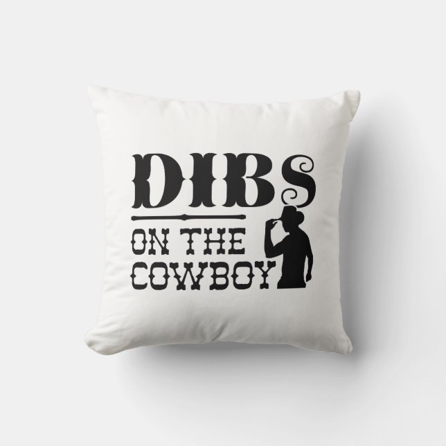 Coussin Dibs Sur Le Cowboy (Recto)