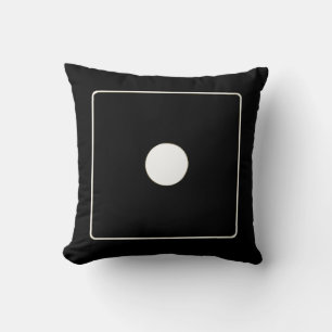 Coussin DICE numéros de pips blanc 1 + votre backgr.