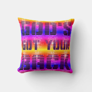 Coussin Dieu a votre dos lever du soleil au couché de sole