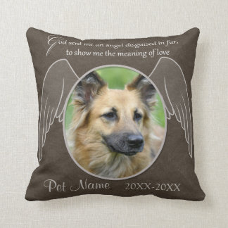 Coussin Dieu envoyé une coutume de sympathie d'animal