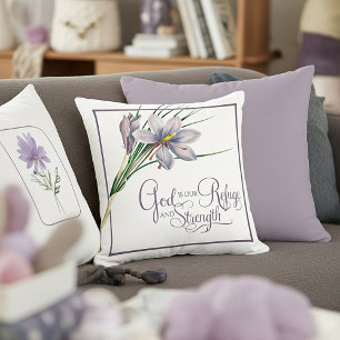 Coussin Dieu est notre refuge et notre force