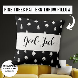Coussin Dieu Joyeux Noël cadeau motif scandinave