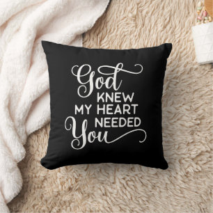 Coussin Dieu Sait Mon Coeur Dont Vous Avez Besoin Citer Dr