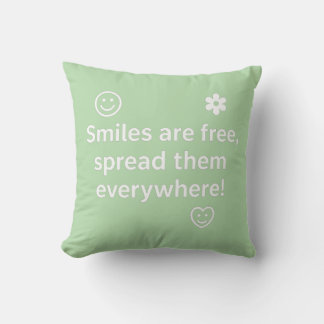 Coussin Diffuser la joie avec chaque sourire