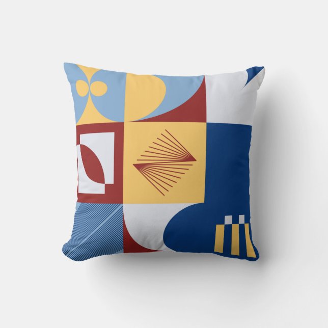 Coussin Digital artwork graphic design of simple pattern m (Recto)