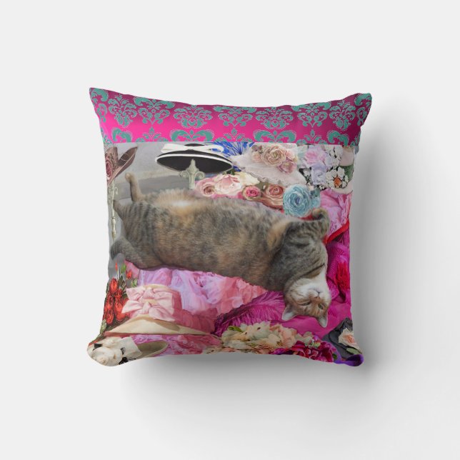 Coussin Dilemme de Princess Tatus Cat (Recto)
