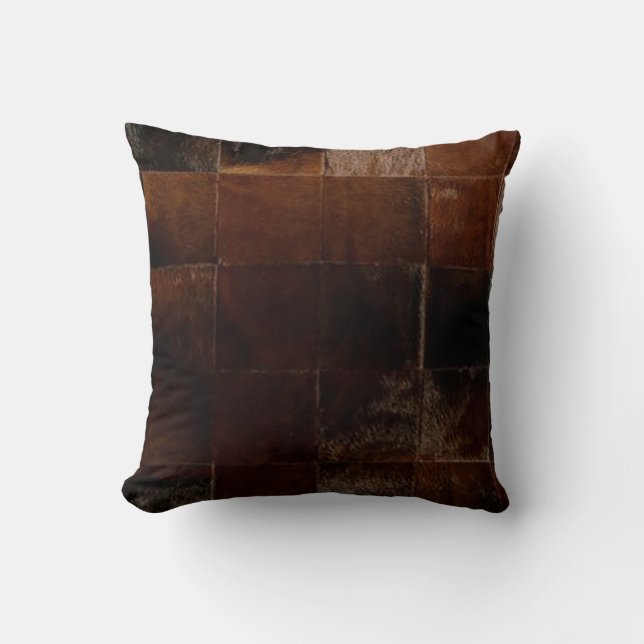 Coussin d'impression Tan Cowhide (Recto)