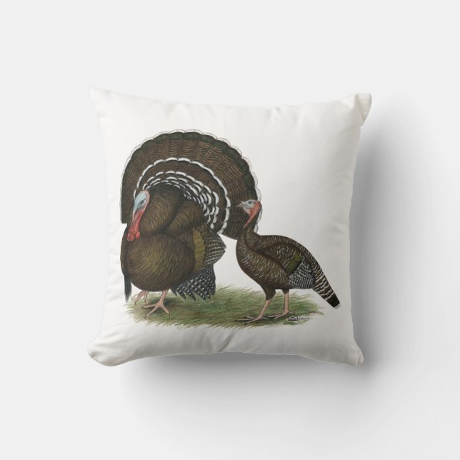 Coussin Dinde Bronze Standard (Recto)