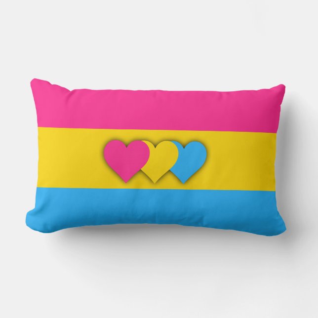Coussin d'indicateur Pansexualité personnalisée (Recto)