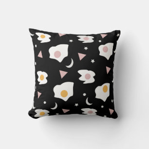 Coussin Dîner d'oeufs Lune Confetti Acrylique Motif