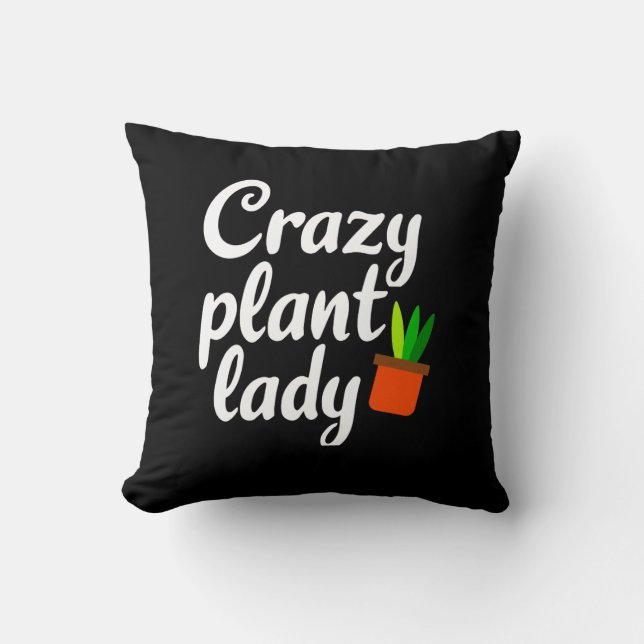Coussin Dingue plante (Recto)