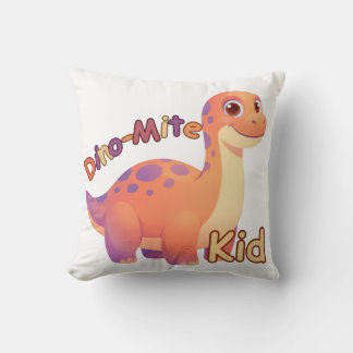 Coussin Dino-Mite Kid Throw Pillow