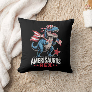 Coussin Dinosaure 4 juillet Amerisaurus T Rex Drôle
