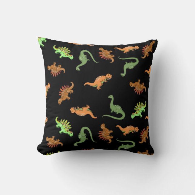 Coussin Dinosaure cute (Recto)