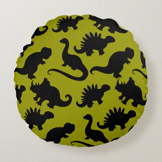Coussin Dinosaure Enfants Mignons (Devant)