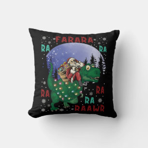 Coussin Dinosaure Santa Claus