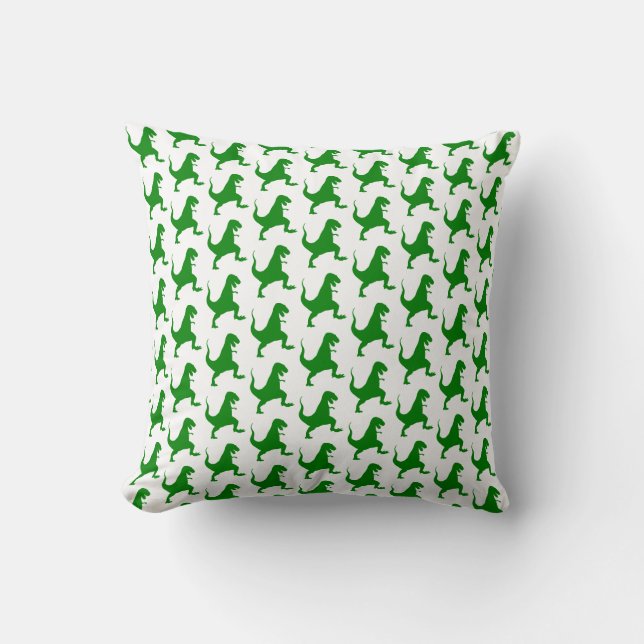 Coussin Dinosaure Vert (Recto)