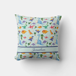 Coussin Dinosaures Cute personnalisée Garçon Nursery Salle