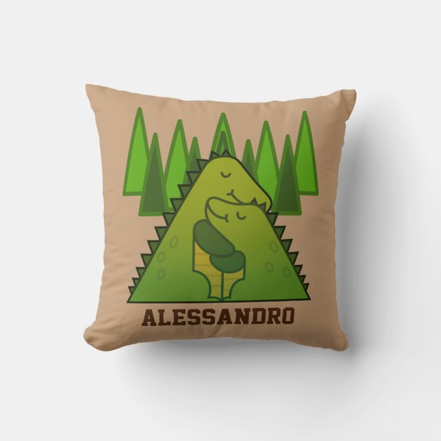 Coussin Dinosaures de Cuddling Jeu d'Oreiller (Recto)