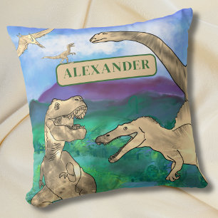 Coussin dinosaures personnalisées