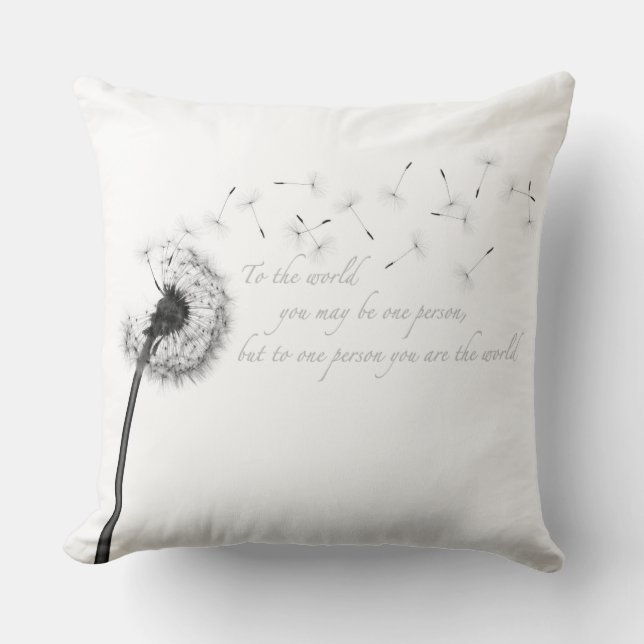 Coussin d'inspiration Pissenlit (Recto)