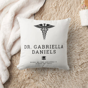 Coussin Diplôme de docteur de l'école de médecine moderne 