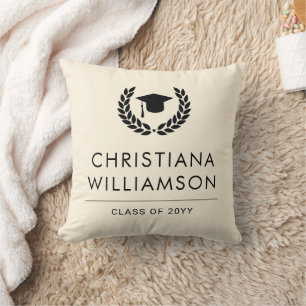 Coussin Diplôme d'études scolaires et collégiales personna